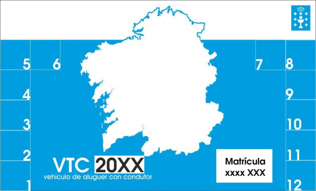 Os VTC autorizados en Galicia deberán identificarse cun distintivo obrigatorio a partir deste mércores