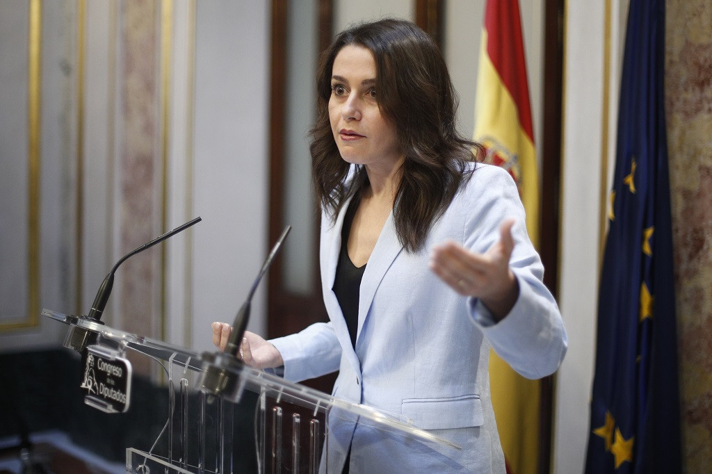 A portavoz de Cidadáns no Congreso dos Deputados, Inés Arrimadas