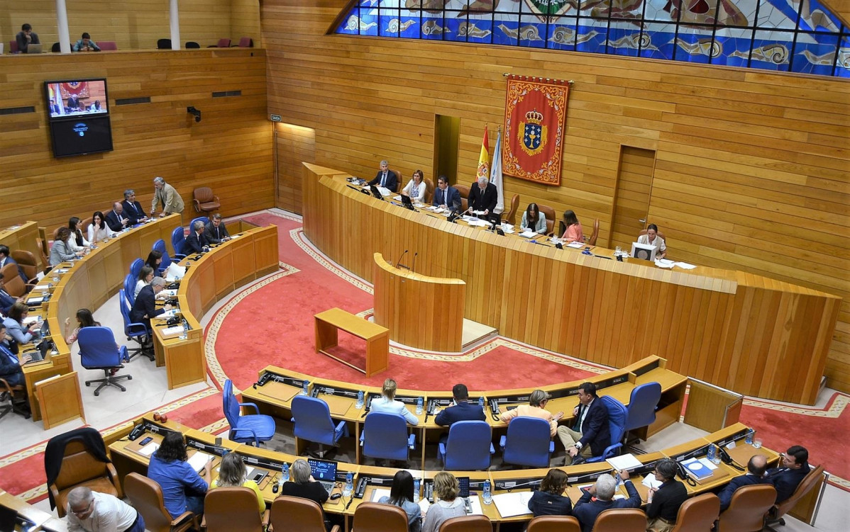 Hemiciclo do Parlamento de Galicia na votación de María Dolores Fernández Galiño como nova valedora do Pobo.