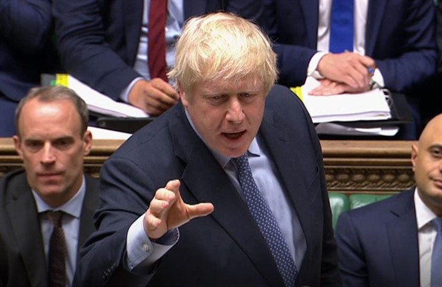 Boris johnson no parlamento