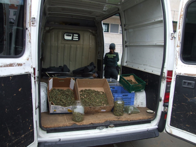 Detido un veciño de Xinzo (Ourense) por tráfico de drogas ao intervirlle cogollos de marihuana nun secadero.