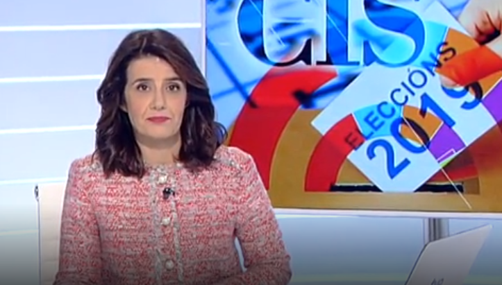 Ana Zas presentado o telexornal de TVE en Galicia