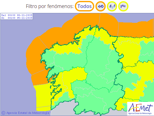 Alertas tempo galicia