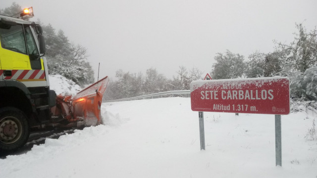 Neve na provincia de Lugo.