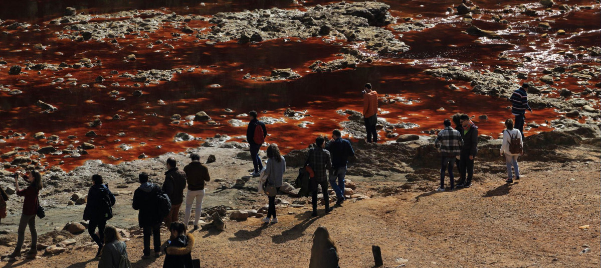Ru00edo Tinto contaminado pola mineru00eda nunha foto do Flickr de Victor Fernandez Salinas tomada en 2016