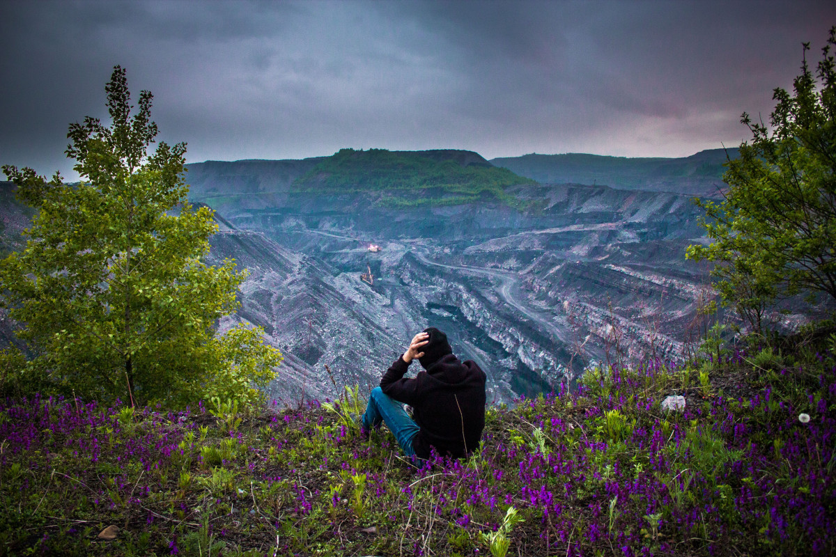 Mina de carbón ao descuberto en Rusia nunha imaxe de Greenpeace