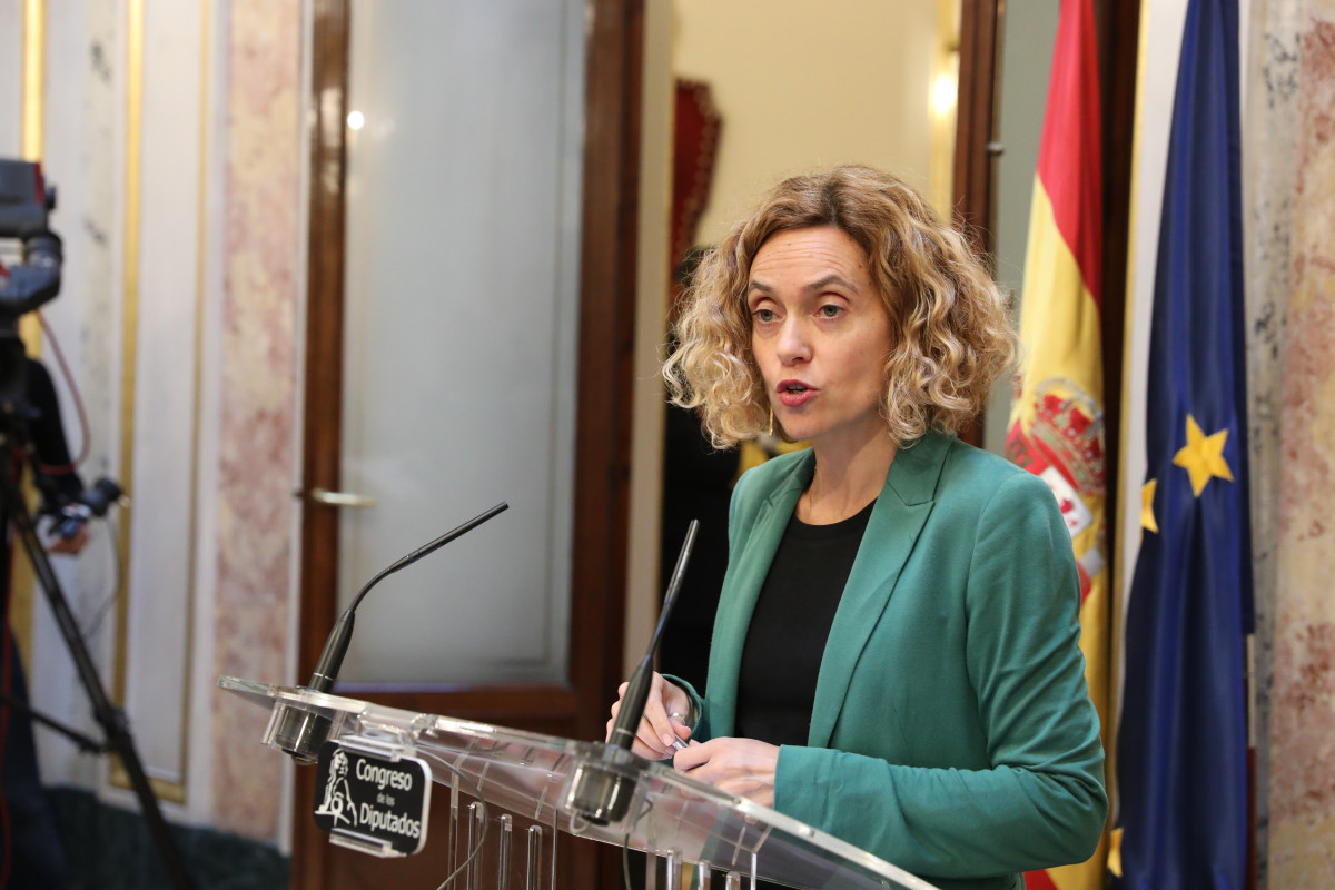 EuropaPress 2547288  A presidenta do Congreso Meritxell Batet durante o seu intervenciu00f3n na mesa do Congreso dos Deputados en Madrid (Espau00f1a) ao 13 de decembro de 2019 