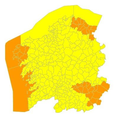 Alerta laranxa no mar este mércores.