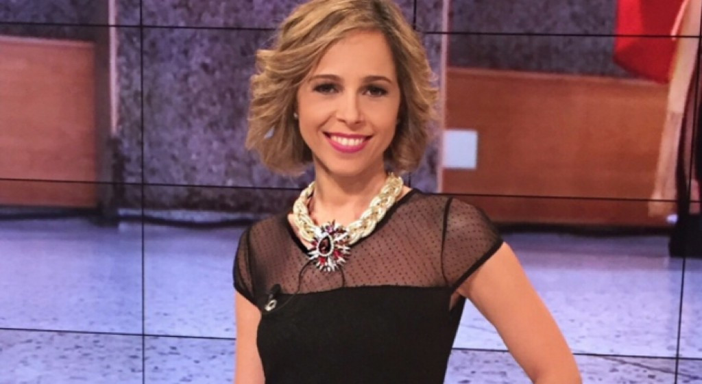 Noelia Otero cando traballaba de presentadora na CRTVG
