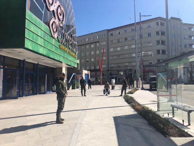 Militares despregados por Vigo polo coronavirus