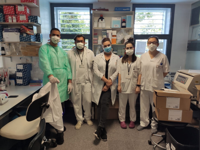 Equipo multidisciplinar do proxecto da Edar de Bens que analiza a presenza do virus nas augas residuais