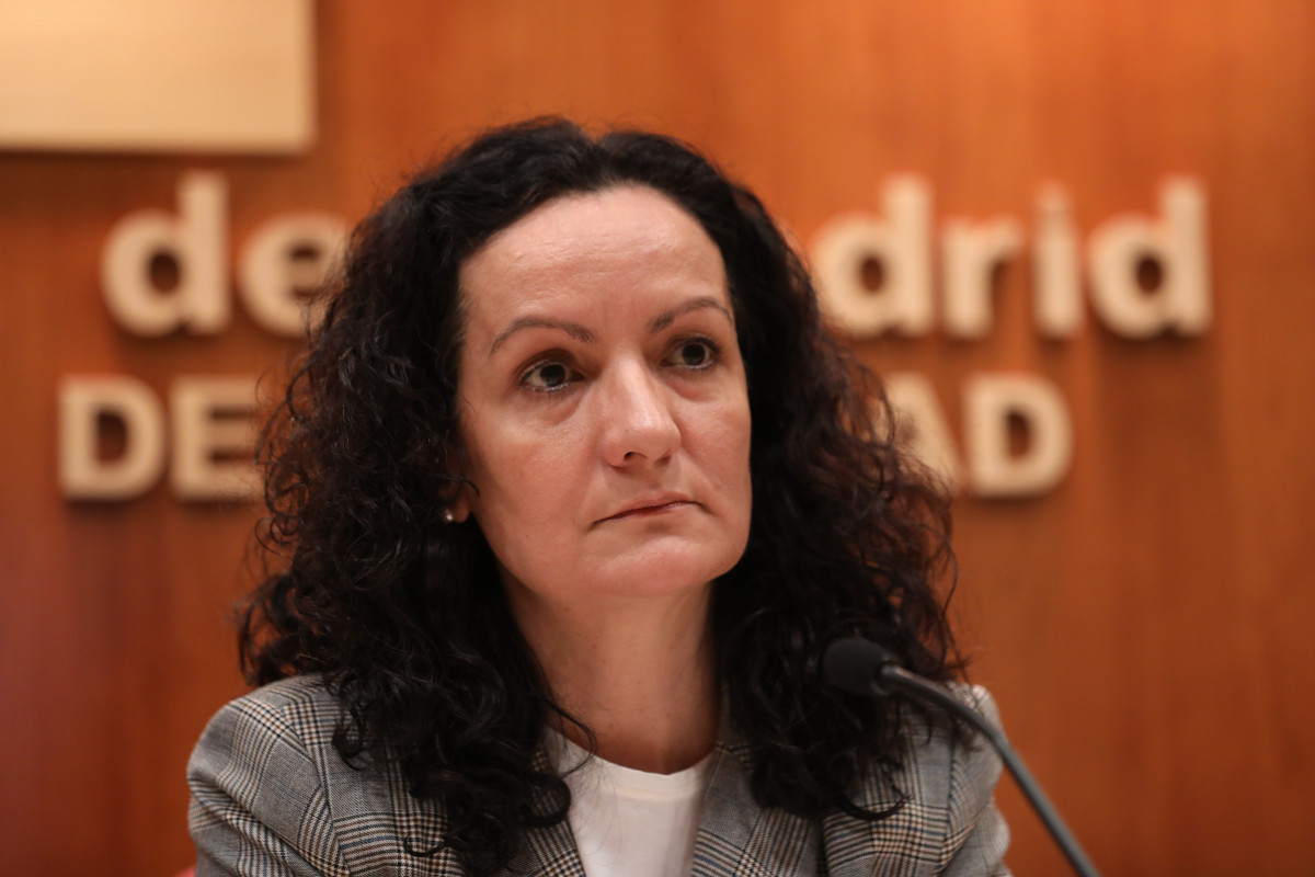 A directora de Saúde Pública da Consellería de Sanidade, Yolanda Fuentes, comparece para informar sobre o primeiro caso de coronavirus confirmado en Madrid, na Consellería de Sanidade/ Madrid (É