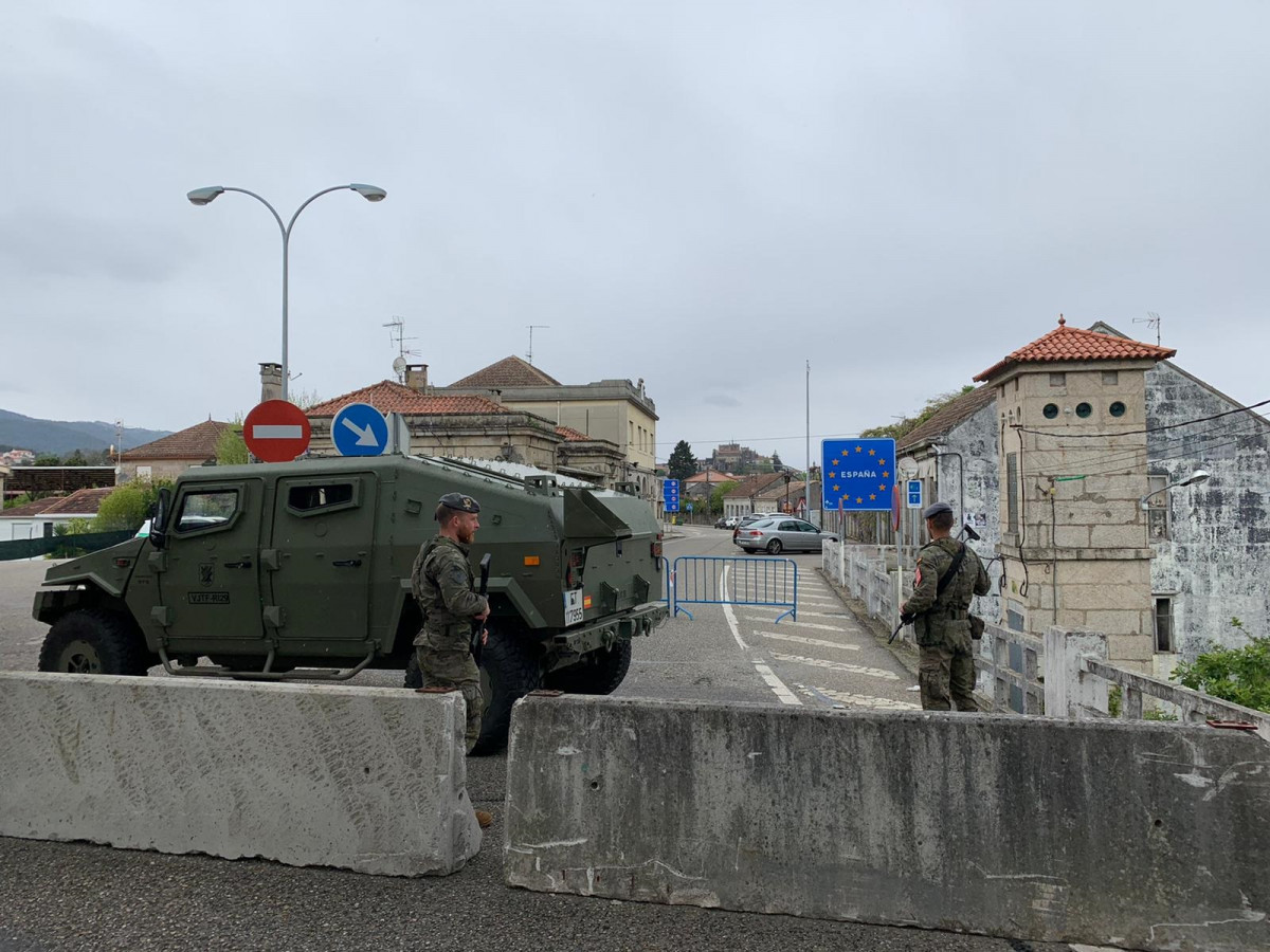 A Brilat colabora coa Garda Civil no control da fronteira de Pontevedra con Portugal.