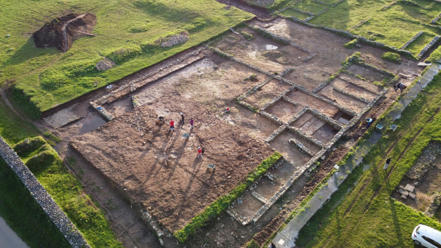 Restos do campamento militar romano