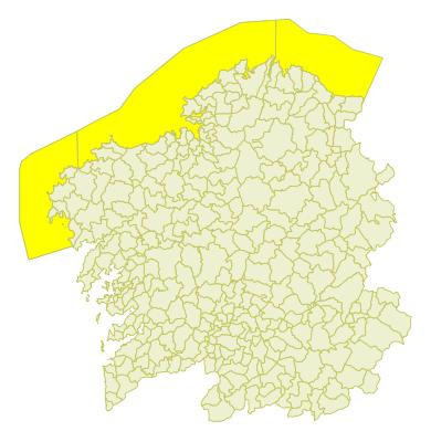 Galicia alerta amarela