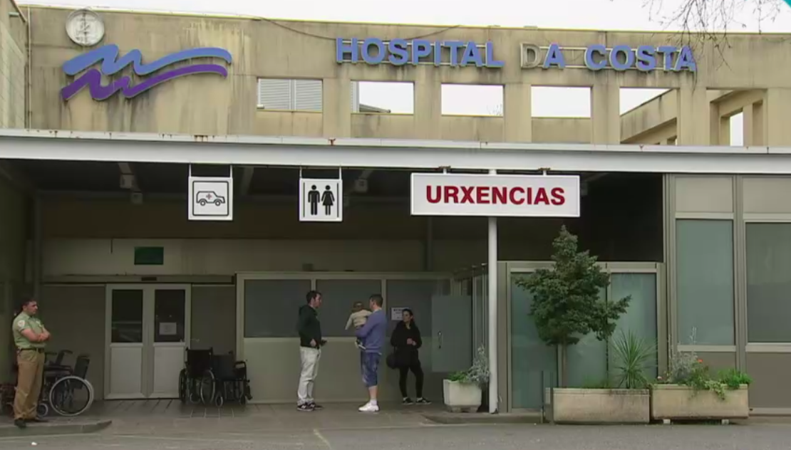 Urxencias do Hospital dá Costa en Burela nunha imaxe da CRTVG