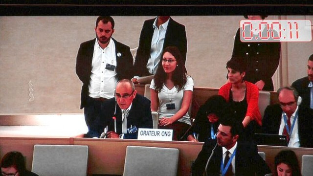 A Mesa participa no 29º exame periódico universal do Consello de Dereitos Humanos da ONU en Xenebra nunha imaxe de arquivo de 2015