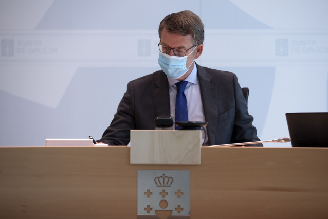 O presidente da Xunta, Alberto Núñez Feijóo, encabeza a última reunión do Consello en funcións antes da XI Lexislatura que se constituirá o próximo 7 de agosto.