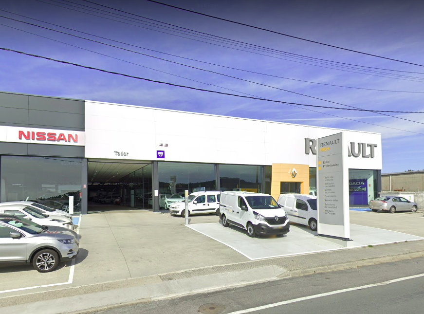 Concesionario de Renault Caeiro en Ribeira nunha imaxe de Google Street View
