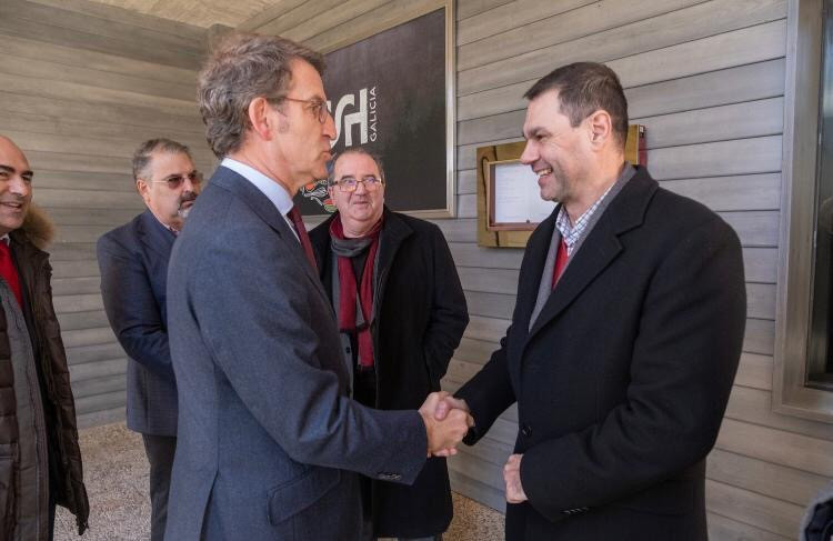 Feiju00f3ou e o presidente dos hostaleiros coruu00f1eses nunha imaxe de arquivo
