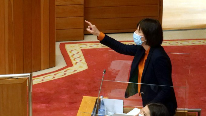 Ana Pontu00f3n no Parlamento de Galicia