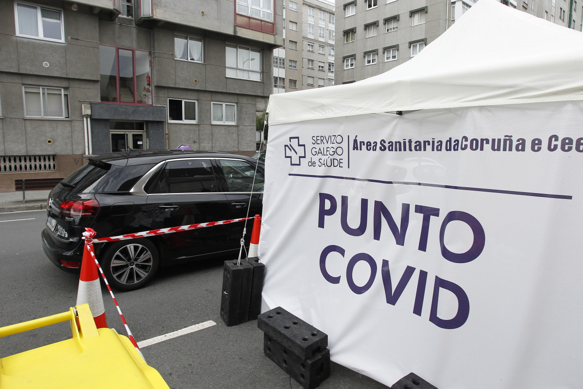 Punto COVID habilitado no Ventorillo, na Coruña, para realizar as probas PCR