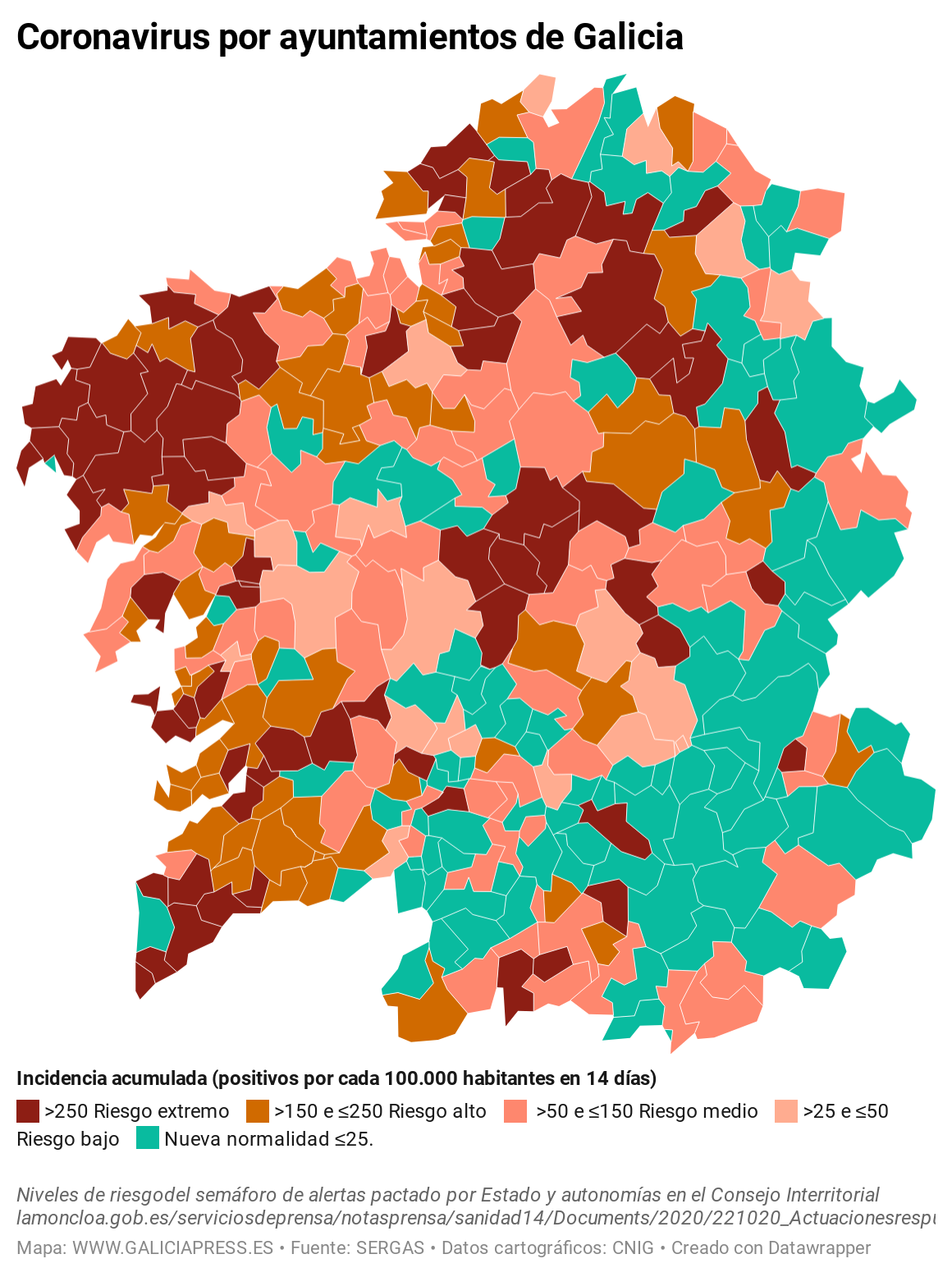 InXUz coronavirus por concellos de galicia nbsp  (1)