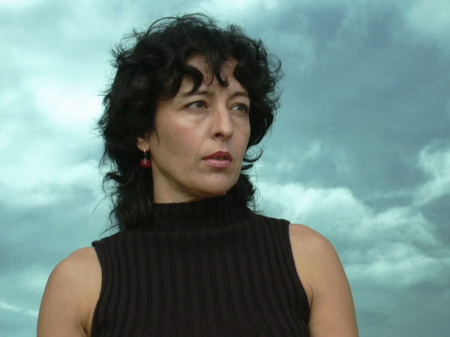 Xela Arias, escritora galega.