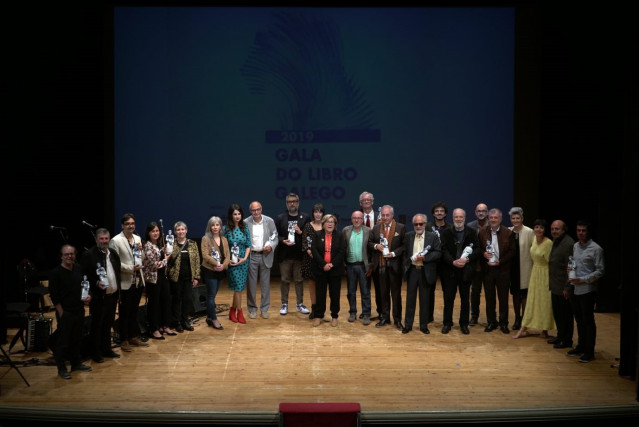 Premiados na gala dos Premios en Lingua Galega, celebrada en Santiago de Compostela este sábado 11 de maio.