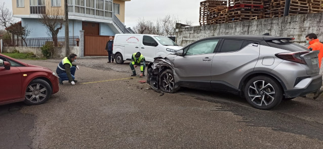 Accidente de tráfico en Taboadela (Ourense).