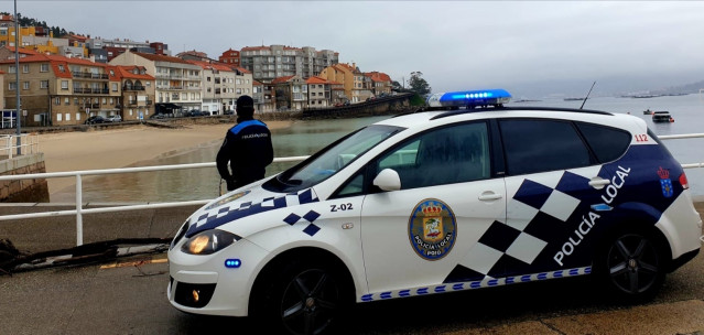 Policía Local de Poio (Pontevedra) en Raxó.