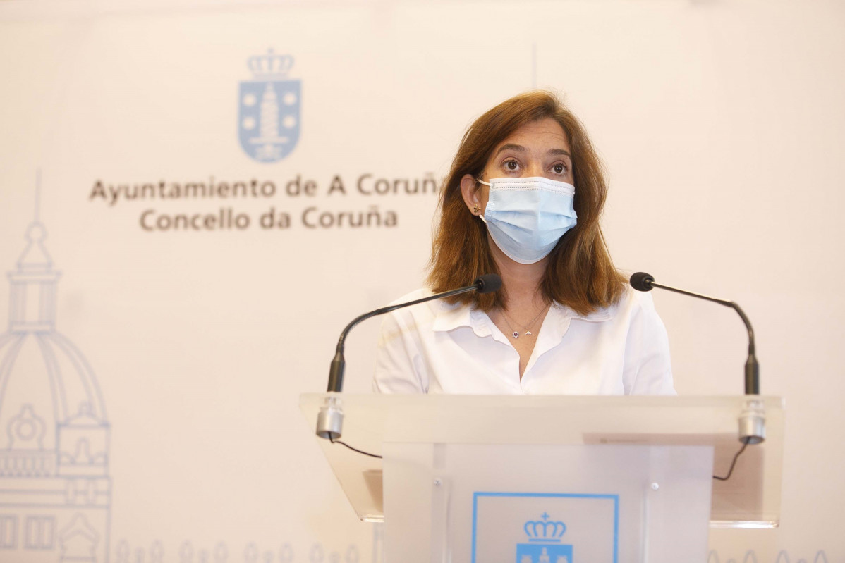 A alcaldesa da Coruña, Inés Rey