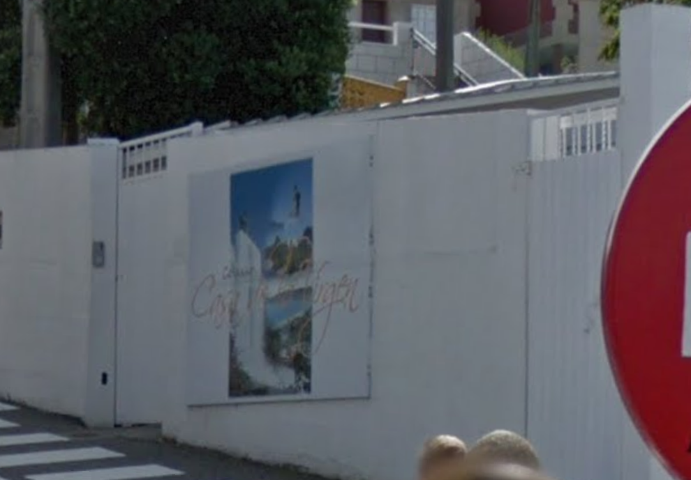 Entrada ao CPR Casa da Virxe de Cangas nunha imaxe de Google Street View