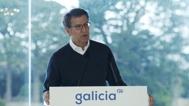 O presidente do PPdeG, Alberto Núñez Feijóo, ante a Xunta Directiva do partido.
