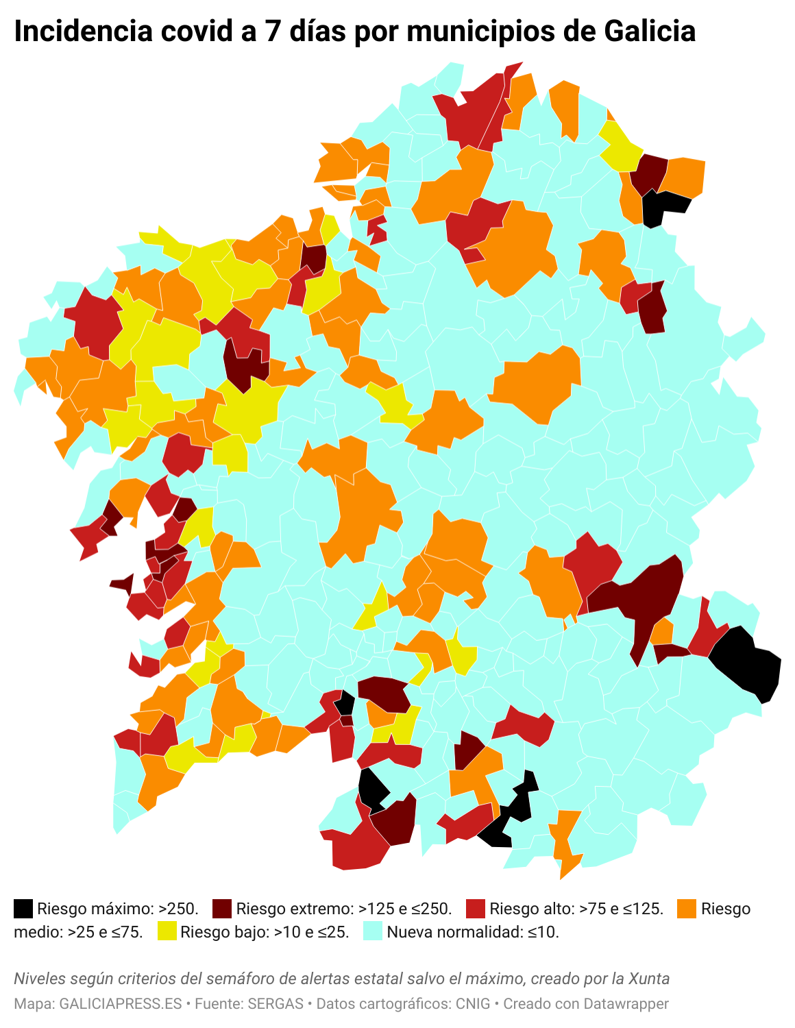 MbYT9 incidencia covid a 7 d as por municipios de galicia 