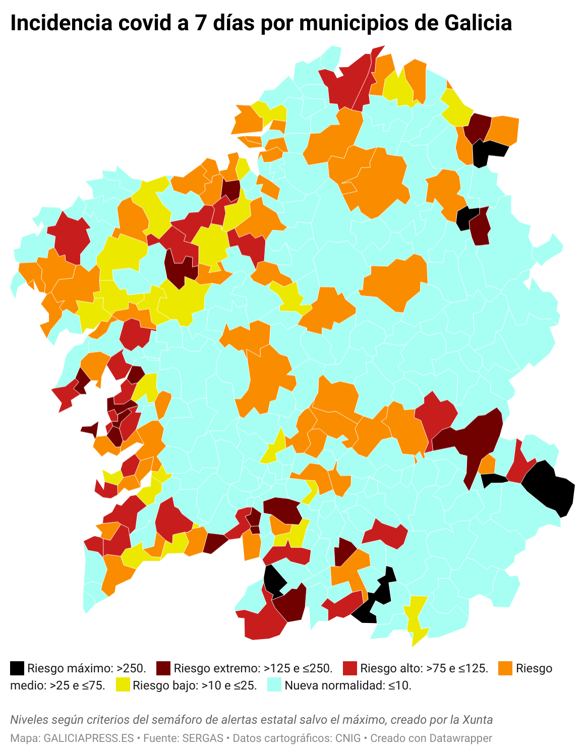 MbYT9 incidencia covid a 7 d as por municipios de galicia 