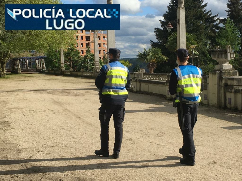Axentes da Policía Local de Lugo.