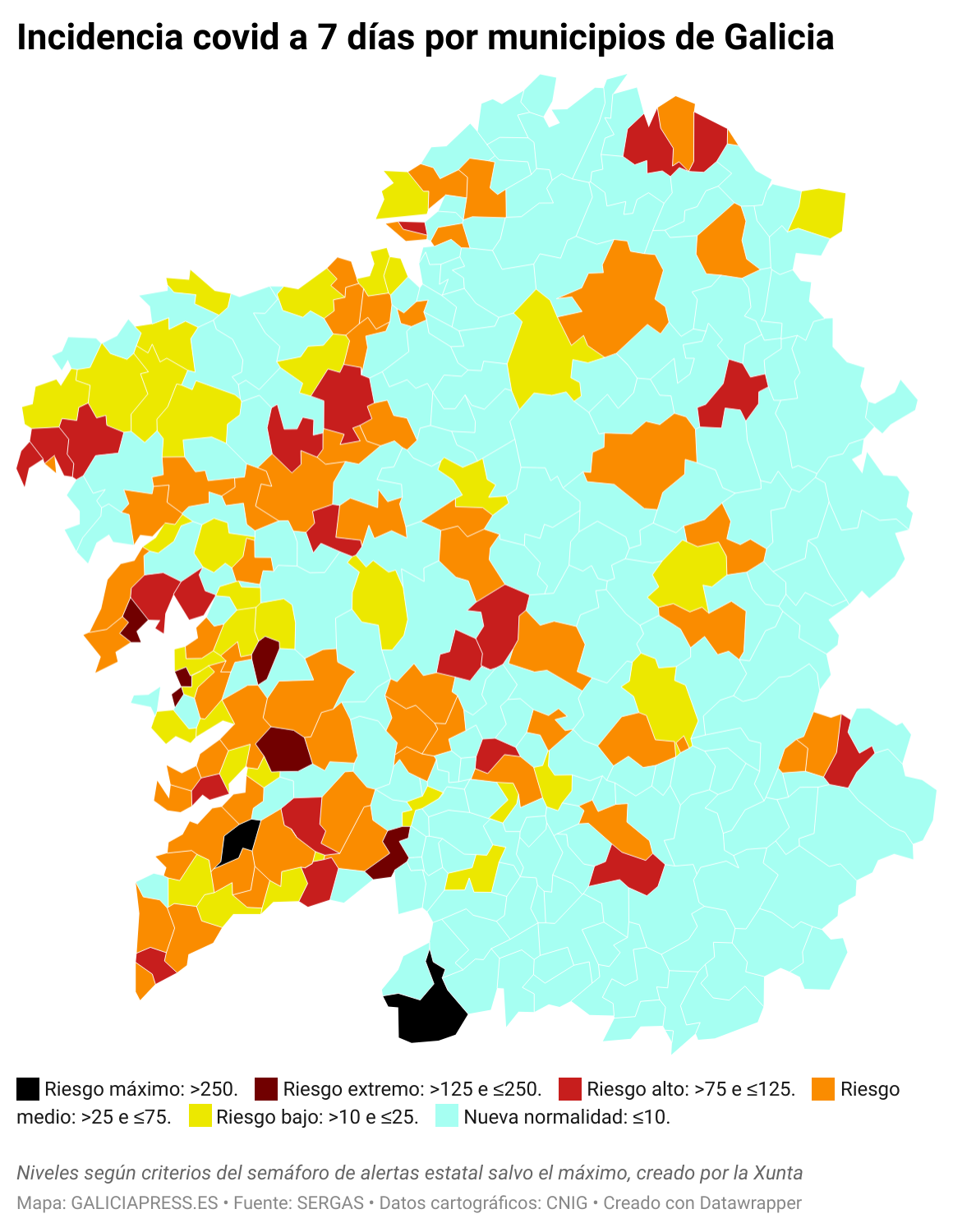 MbYT9 incidencia covid a 7 d as por municipios de galicia 