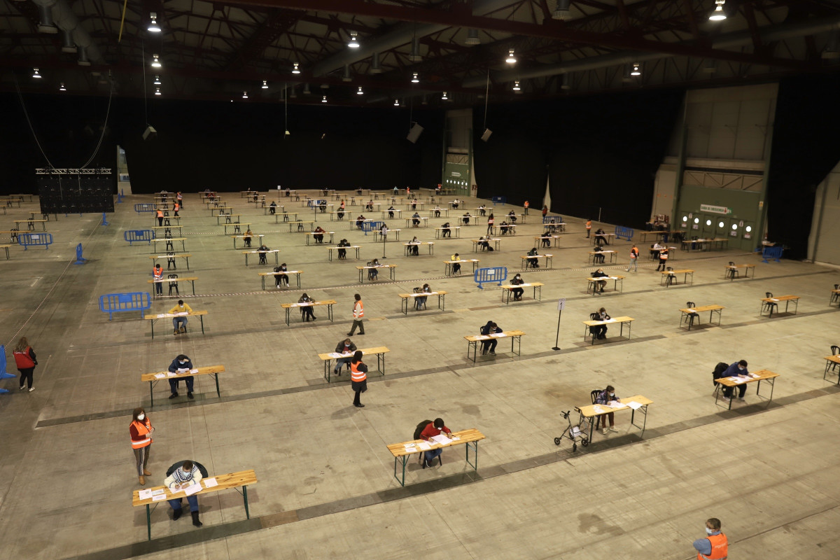 Arquivo - O Recinto dá Feira Internacional de Galicia de Silleda (Pontevedra), durante a oposición do Sergas correspondente á categoría de persoal de servizos xerais no apartado de dei