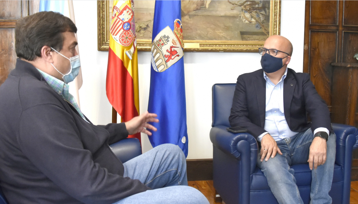 Baltar recibió recientemente a Camilo Álvarez administrador de Coviastec en su condición de presidente del COB de baloncesto