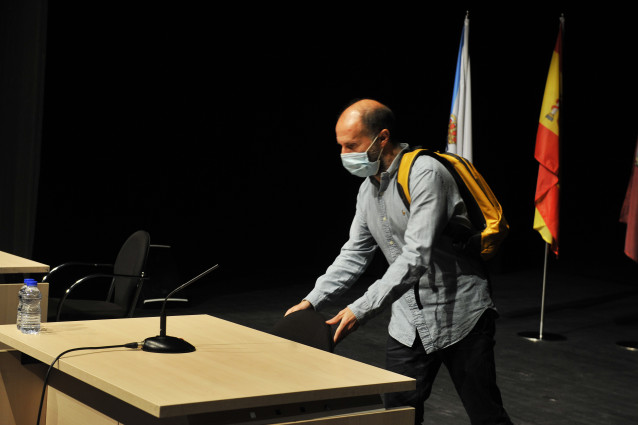 O alcalde de Ourense, Gonzalo Pérez Jácome, somete o seu cargo de cuestión de confianza, ao 14 de xuño de 2021, en Ourense, Galicia (España). Nun pleno extraordinario, o  Concello de Ourense decide esta mañá se outorga a confianza ao alcalde de Ourense