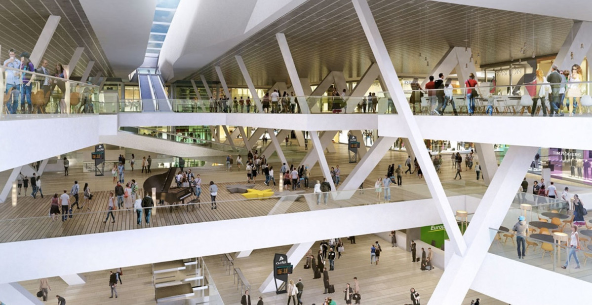 Deseño do futuro centro comercial Vialia Vigo