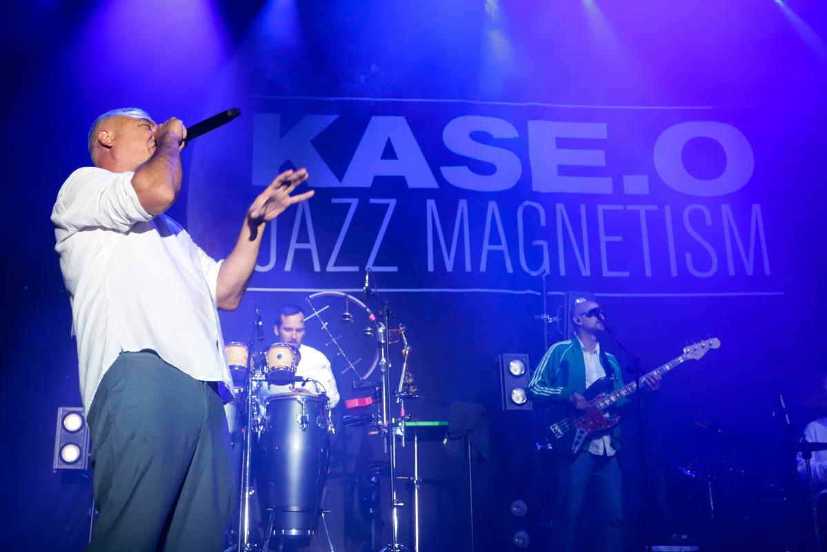 El rapero Kase.O, durante un concierto en el festival SonRías Baixas, a 7 de agosto de 2021, en Bueu, Pontevedra, Galicia (España)