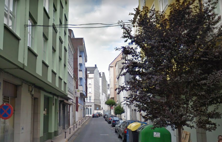 Cale Pintor Villamil en Lugo nunha imaxe de Google Street View