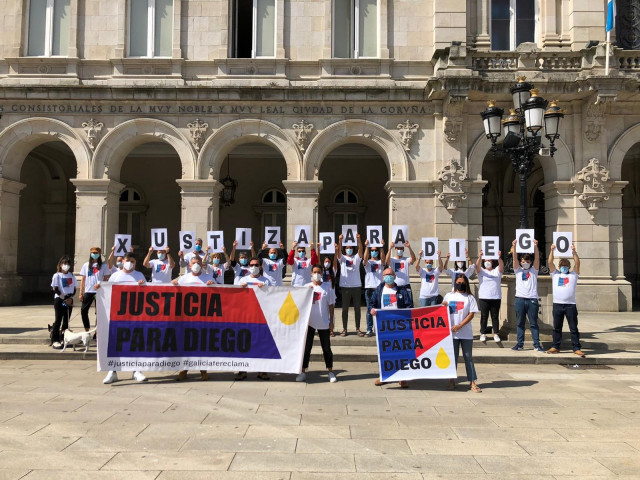 Arquivo - Concentración para reclamar xustiza para Diego Belo