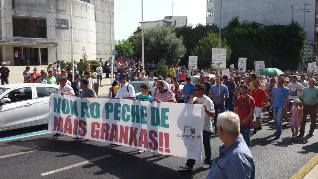 Manifestación de Agromuralla en 2015