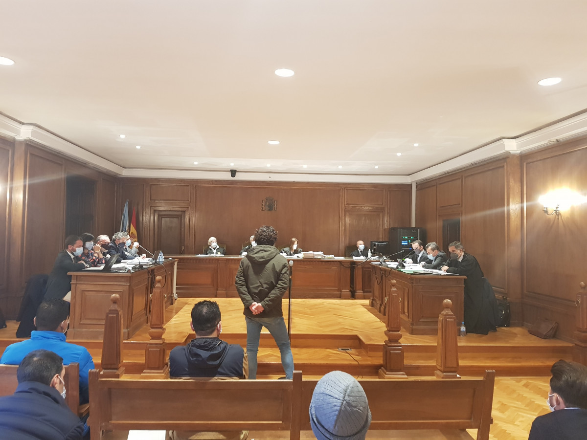 Un dos acusados de esperar a droga do 'narcosubmarino' en terra e coordinar o operativo, Iago S.P., declara no xuízo