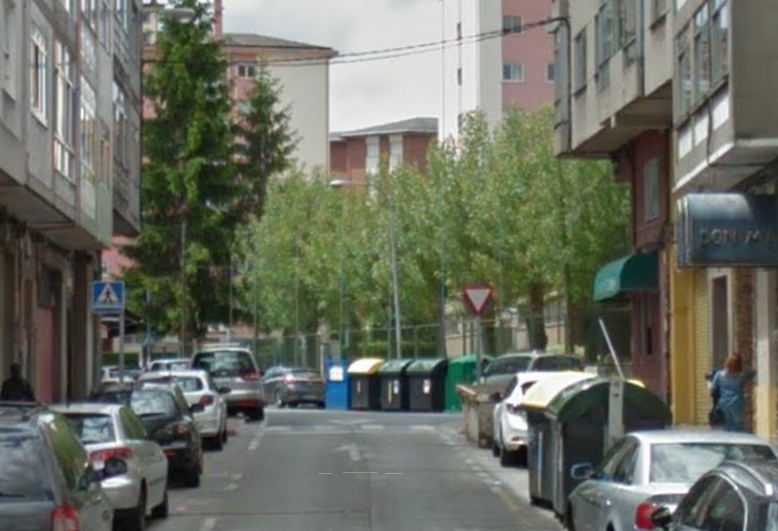 Rúa Mariña Española de Lugo nunha imaxe de Google Street View