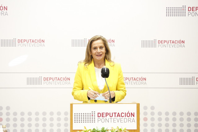 Arquivo - A presidenta da Deputación de Pontevedra, Carmela Silva, en rolda de prensa