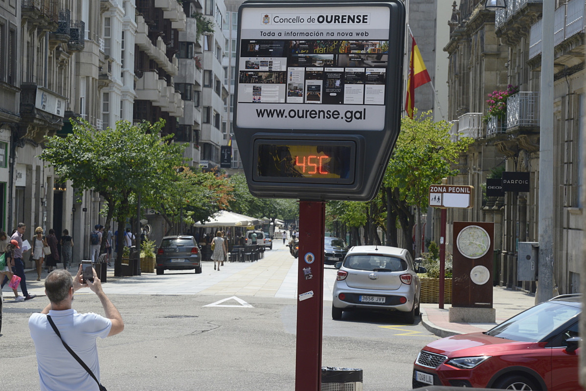 Ourense, en alerta vermella por altas temperaturas. 12/07/2022